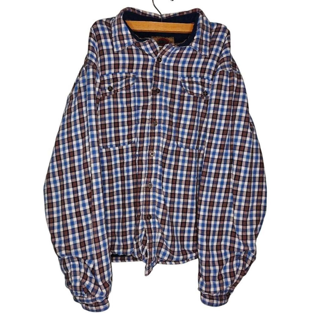 Boston Trader Thick Flannel Button Up - image 1
